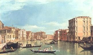 Grand Canal between the Palazzo Bembo and the Palazzo Vendramin by   Canaletto