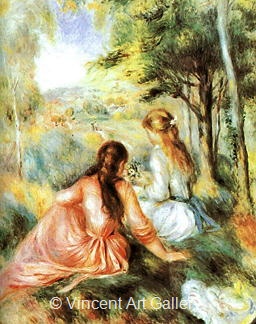 In the Meadow by Pierre-Auguste  Renoir