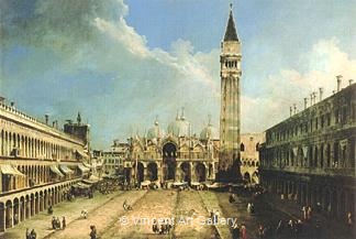 Piazza San Marco. Looking East by   Canaletto