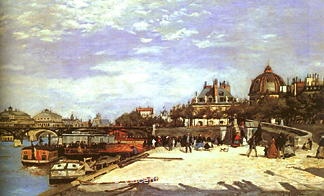 Pont des Arts, Paris by Pierre-Auguste  Renoir