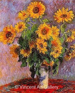 Bouquet of Sunflowers by Claude  Monet