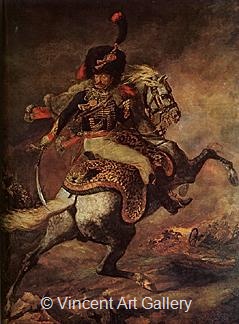 Officer of the Imperial Guard by Theodore  Gericault