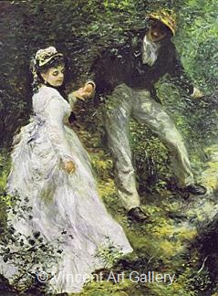 The Promenade by Pierre-Auguste  Renoir