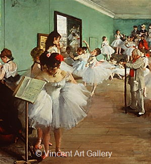 The Dance Class by Edgar  Degas