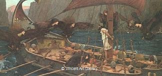 Ulysses and the Sirene by J.W.  Waterhouse