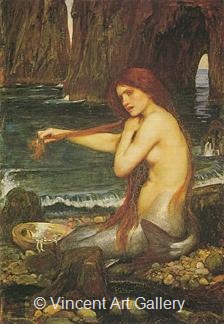 A Mermaid by J.W.  Waterhouse