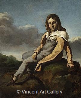 Alfred Dedeux as a Child by Theodore  Gericault