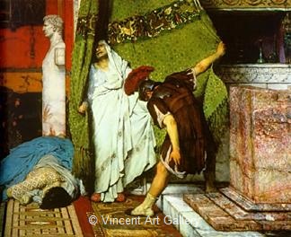 A Roman Emperor (detail) by Lawrence  Alma-Tadema