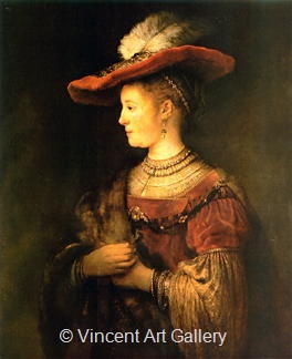 Saskia by Rembrandt van Rijn