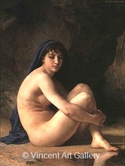 Seated Nude by W.A.  Bouguereau