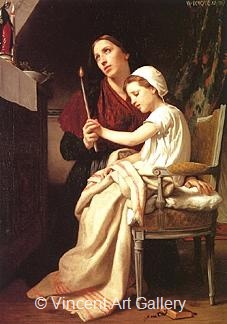 The Thank Offering by W.A.  Bouguereau