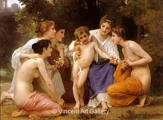 Admiration by W.A.  Bouguereau