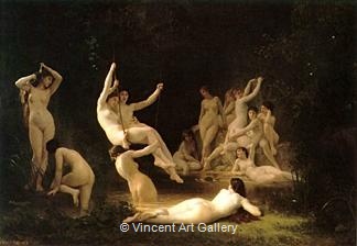 The Nymphaneam by W.A.  Bouguereau