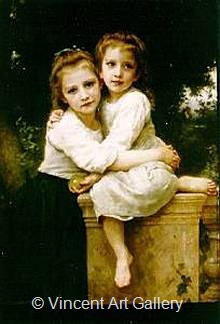 Two Sisters by W.A.  Bouguereau