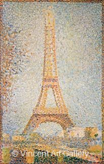 The Eiffeltower by Georges  Seurat