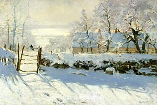 The Magpie by Claude  Monet