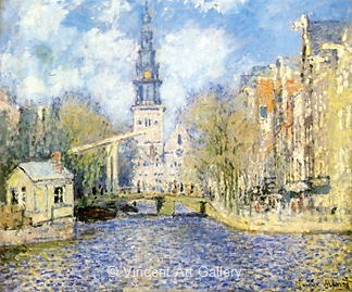 The Southern Church in Amsterdam by Claude  Monet