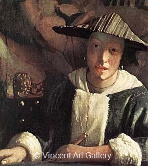 Young Girl with a Flute by Johannes  Vermeer