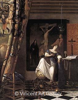 The Allegory of Faith by Johannes  Vermeer