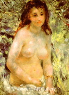 Female Nudity in the Sun by Pierre-Auguste  Renoir