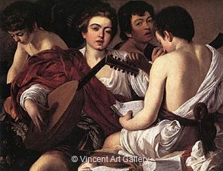 The Musicians by Michelangelo M. de Caravaggio