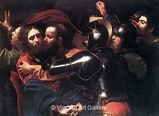 Taking of Christ by Michelangelo M. de Caravaggio
