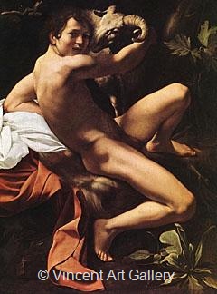 St. John the Baptist (Youth with Ram) by Michelangelo M. de Caravaggio