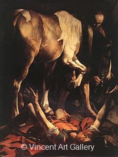 The Conversion on the Way to Damascus by Michelangelo M. de Caravaggio
