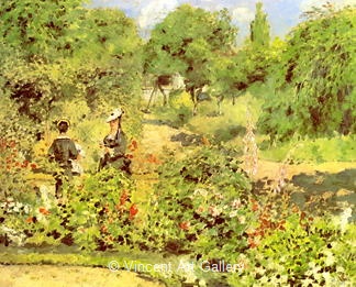 Garden in Fontenay by Pierre-Auguste  Renoir