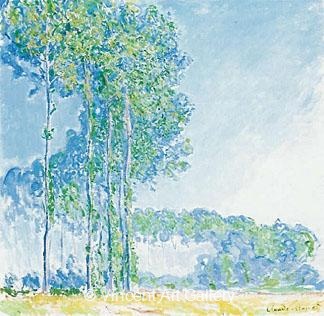 Poplars by Claude  Monet