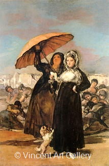 Girl with Parasol by Francisco de Goya