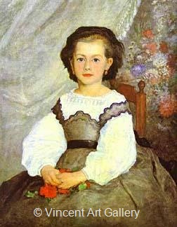 Portrait of Romaine Lacaux by Pierre-Auguste  Renoir
