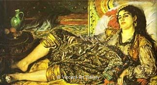 Woman of Algiers (Odalisque) by Pierre-Auguste  Renoir