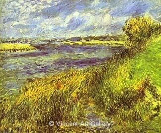 The Seine at Champrosay by Pierre-Auguste  Renoir