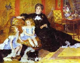 Madame Charpentier with Her Children by Pierre-Auguste  Renoir