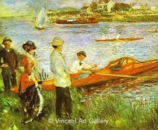 Oarsmen at Chatou by Pierre-Auguste  Renoir