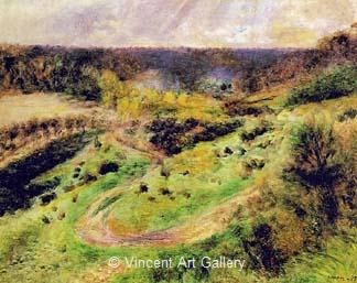 Landscape at Wargemont by Pierre-Auguste  Renoir