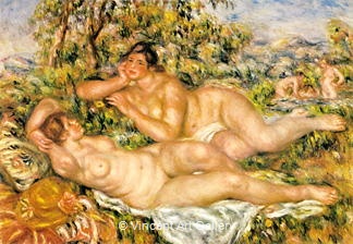 The Bathers by Pierre-Auguste  Renoir