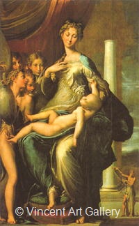 Madonna with the Long Neck by   Parmigianino