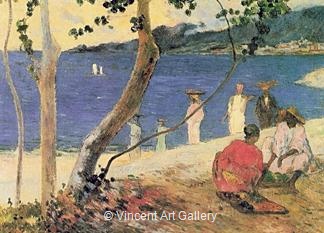 By the Sea, Martinique II by Paul  Gauguin