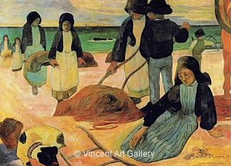 Seaweed Gatherers by Paul  Gauguin