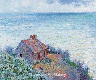 The Custom's House at Dieppe by Claude  Monet