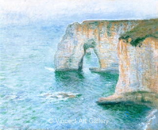 The Manneporte Seen from the East by Claude  Monet