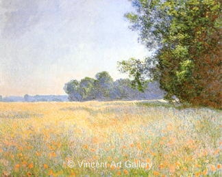 Oat and Poppy Field by Claude  Monet