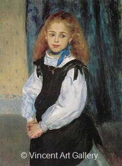 Portrait of Mademoiselle Legrand by Pierre-Auguste  Renoir