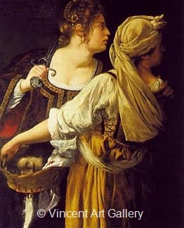 Judith and her Maid servant by Artemisia  Gentileschi