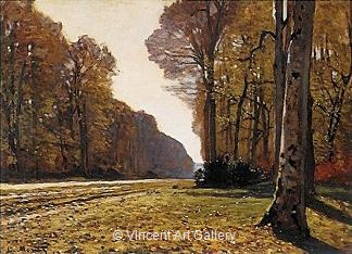 The Road to Chailly by Claude  Monet