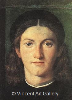 Portrait of a Young Man by Lorenzo  Lotto