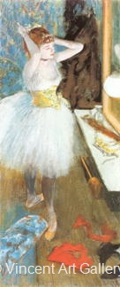 Dancer in the Changing Room by Edgar  Degas