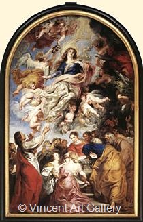 Madonna and Children Enthroned with Saints by Peter Paul  Rubens